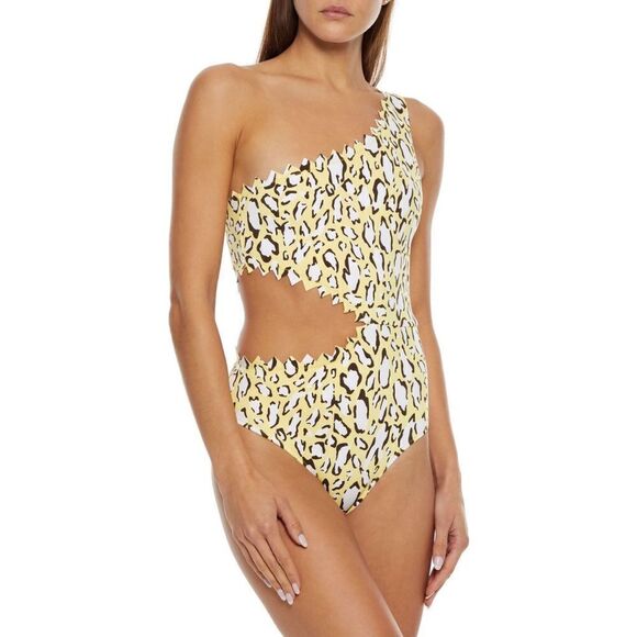 Onia Betty cut out one piece swimsuit leopard - Picture 3 of 9